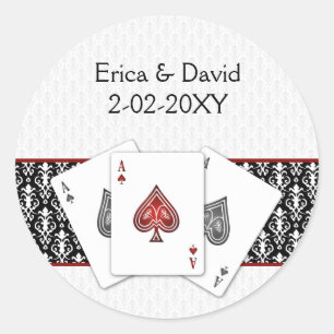 Vegas wedding envelope seal