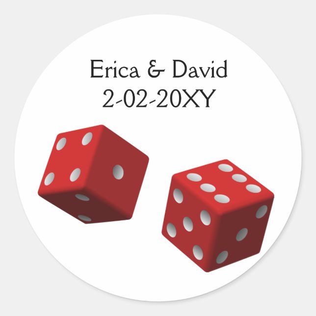 Vegas wedding envelope seal (Front)