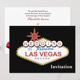 vegas wedding invitation