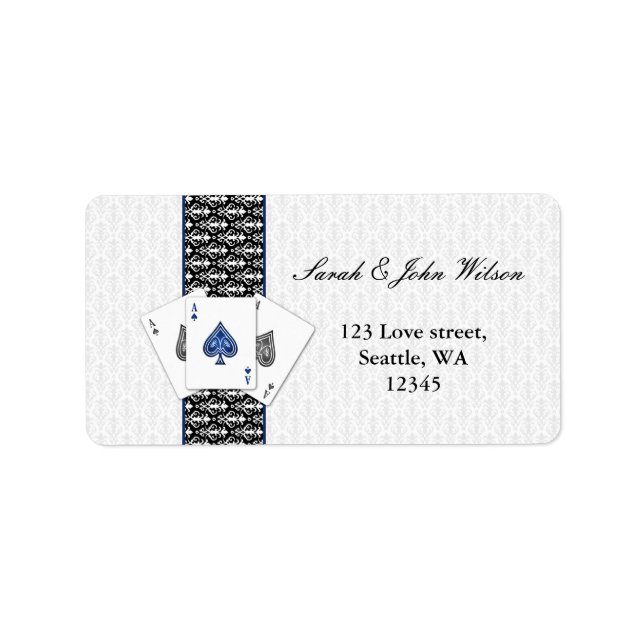 vegas wedding ,return address label (Front)