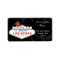 vegas wedding ,return address label
