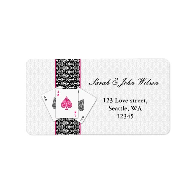 vegas wedding ,return address label (Front)