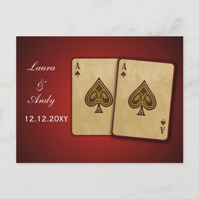 Vegas Wedding rsvp card (Front)