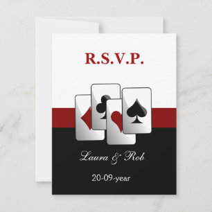 Vegas wedding rsvp cards