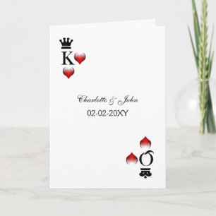 Vegas wedding rsvp cards