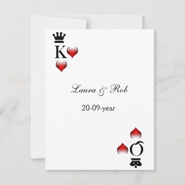 Vegas wedding rsvp cards (Front)