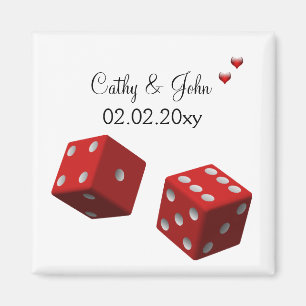 Vegas wedding  Save the date magnet