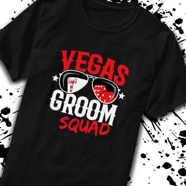 Vegas Wedding - Vegas Bachelor Party - Groom Squad T-Shirt (Creator Uploaded)