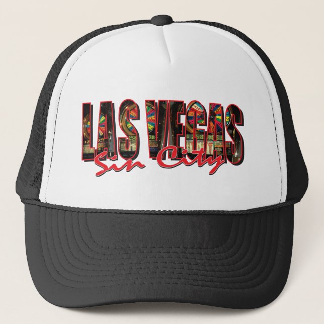VEGAS WORD and Sin City Trucker Hat (Front)