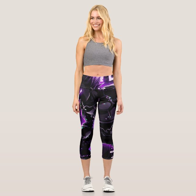 Vegeta Ultra Ego Capri Leggings (Front)