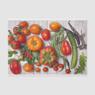 Vegetable and Herb Harvest Tissue Paper
