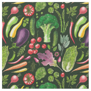 Vegetable and herbs garden harvest on black fabric