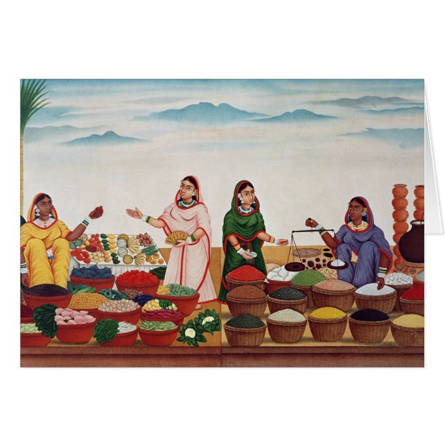 Vegetable and Spice Market at Benares, c.1840 (gou (Front Horizontal)