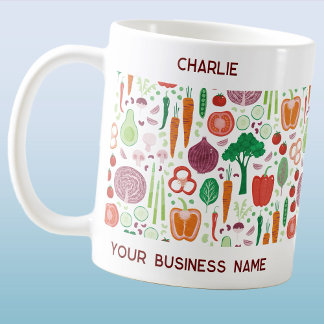 Vegetable Art Small Business Promotional Coffee Mug