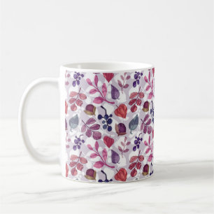 Vegetable autumn seamless pattern, drawing with pa coffee mug
