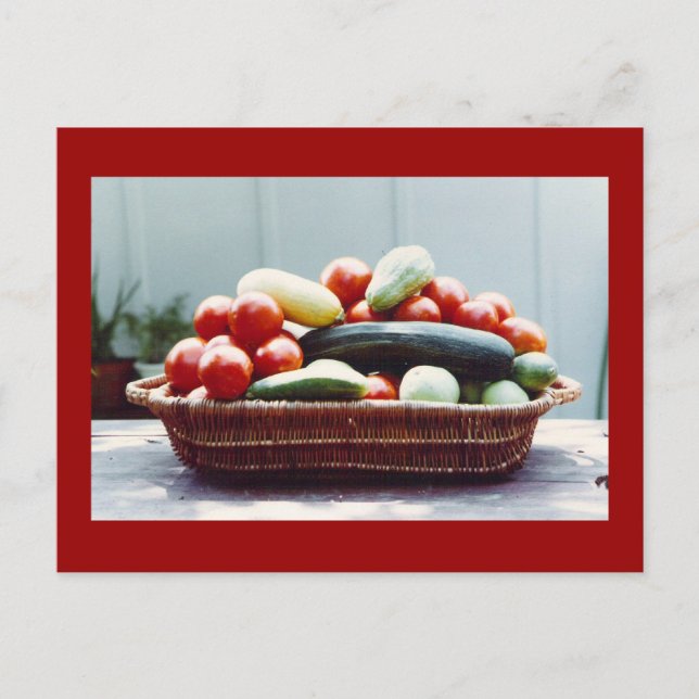 Vegetable Basket Postcard (Front)