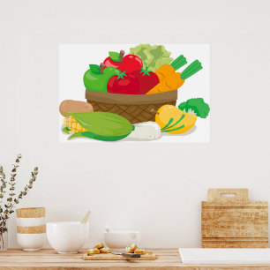 Vegetable Basket Poster
