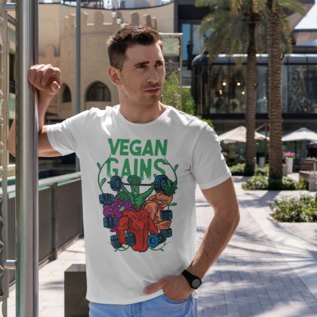 Vegetable Bodybuilders Vegan   T-Shirt (Creator Uploaded)