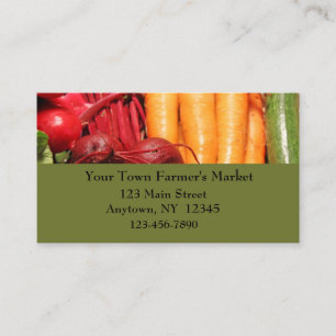 Vegetable Border Business Card