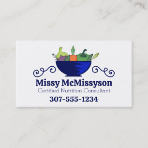 vegetable bowl herbs cooking culinary food busines business card
