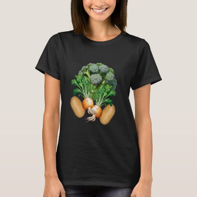 Vegetable Broccolie Beets Potatoes Potato Garden C T-Shirt (Front)