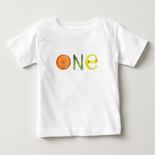 Vegetable Carrot Lemon One Baby Birthday Shirt