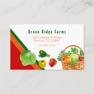 Vegetable Design Business Card