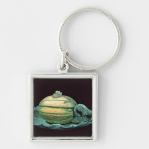 Vegetable dish in the form of a pumpkin key ring