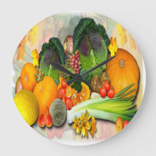 Vegetable Display ~ decorative  Clock