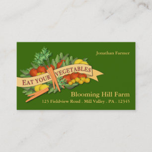 Vegetable Farm Market Agriculture Business Card