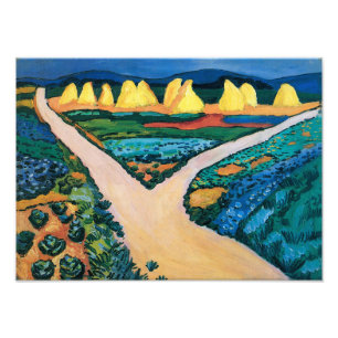 Vegetable Fields Auguste Macke Photo Print