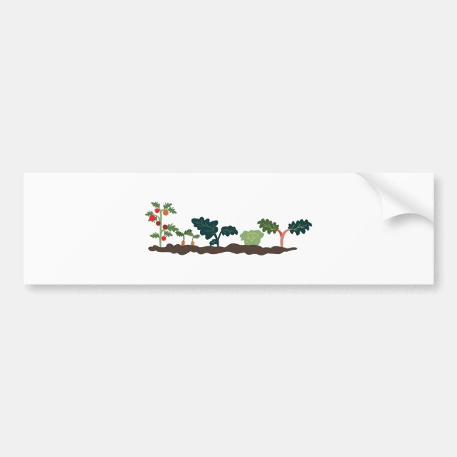 Vegetable Garden Bumper Sticker (Front)
