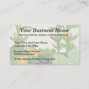 Vegetable Garden Business Card