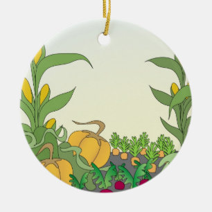 Vegetable Garden Ceramic Tree Decoration