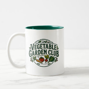 Vegetable Garden Club Two-Tone Coffee Mug