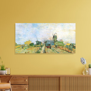 Vegetable Garden in Montmartre by Vincent van Gogh Canvas Print