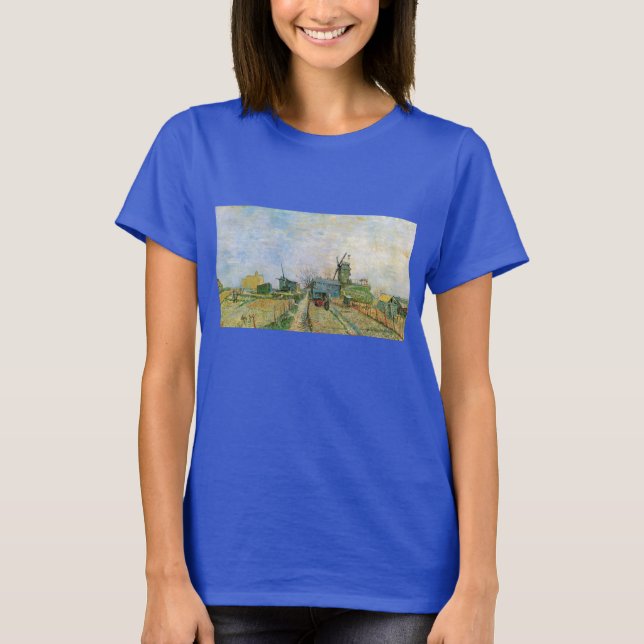 Vegetable Garden in Montmartre by Vincent van Gogh T-Shirt (Front)