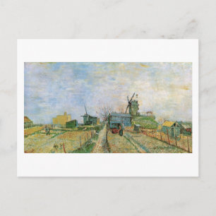 Vegetable Garden in Montmartre Van Gogh Fine Art Postcard