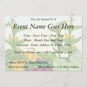 Vegetable Garden Invitation
