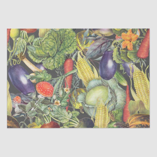 Vegetable Garden Menagerie   Tissue Paper (Front)