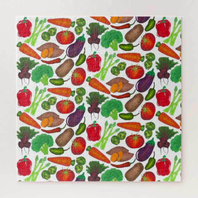Vegetable Garden Produce Greenmarket Veggies Jigsaw Puzzle (Vertical)