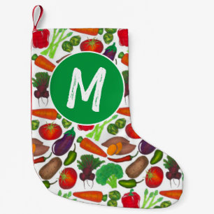 Vegetable Garden Produce Greenmarket Veggies Small Christmas Stocking