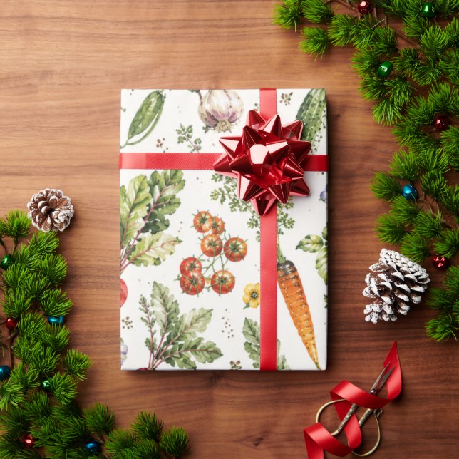 Vegetable Garden Produce Wrapping Paper (Holiday Gift)
