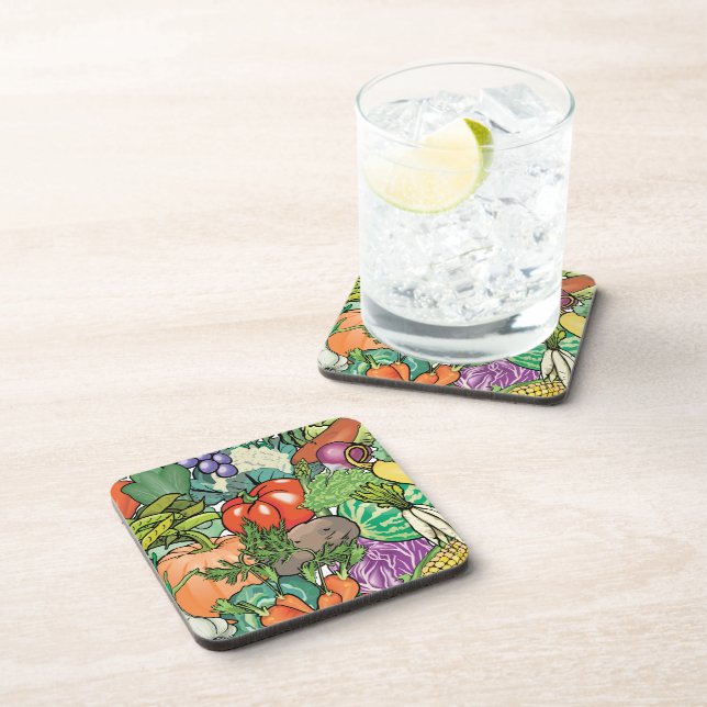Vegetable Gardener Coaster (Right Side)