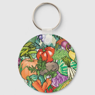 Vegetable Gardener Key Ring