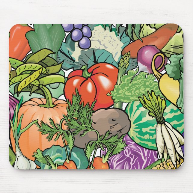 Vegetable Gardener Mouse Mat (Front)