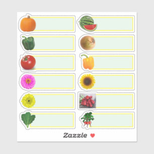 Vegetable Gardener Seed Saver Stickers