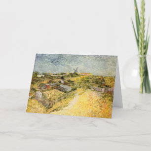 Vegetable Gardens, Montmartre by Vincent van Gogh Card