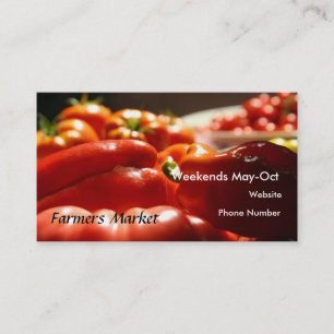 Vegetable Harvest Business Card