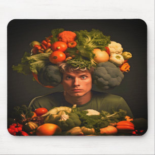 Vegetable Head Computer Laptop Mouse Mat